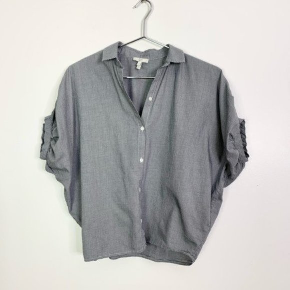 Joie Houndstooth Button Down Shirt - Picture 1 of 6